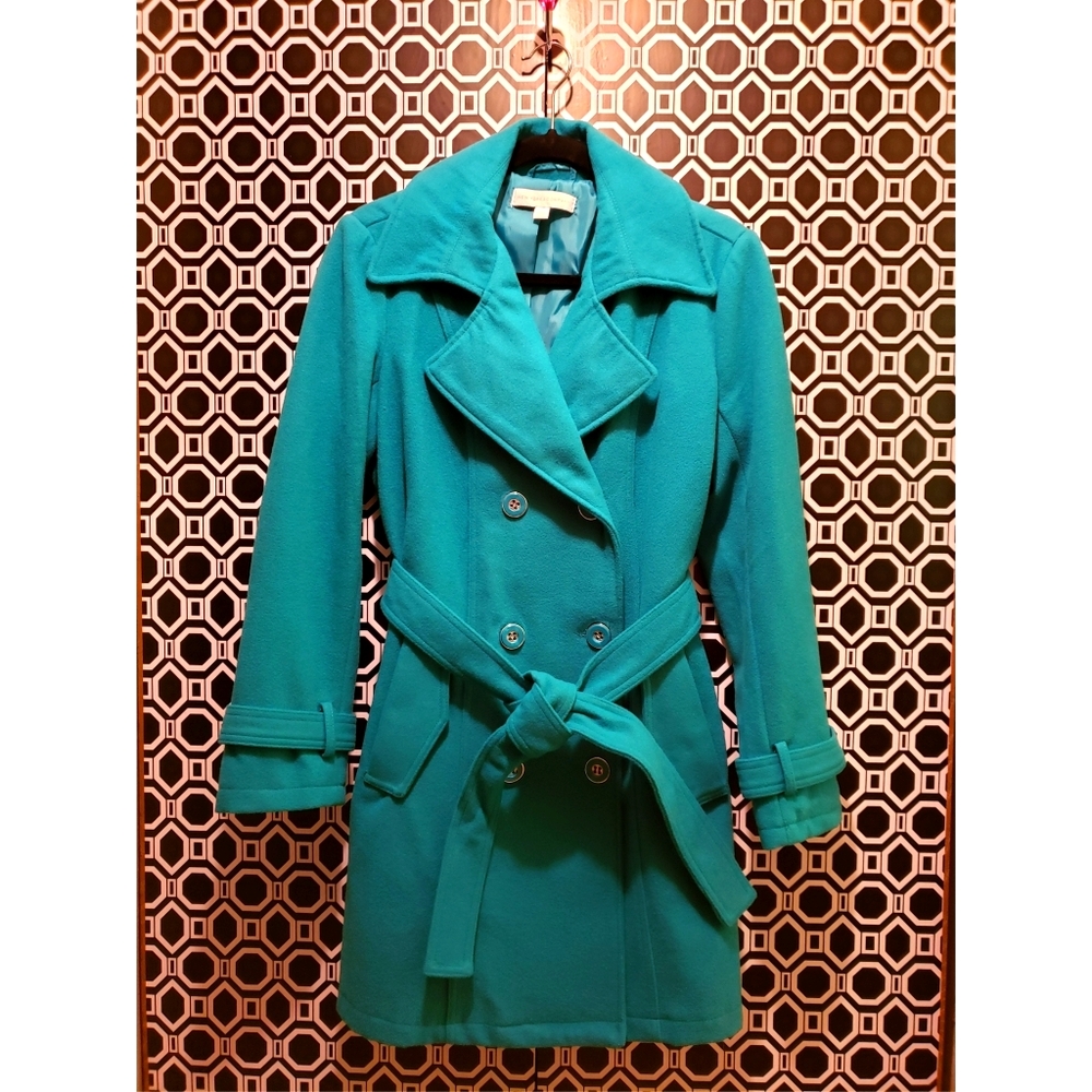 NY&Co | Turquoise Pea Coat Size L